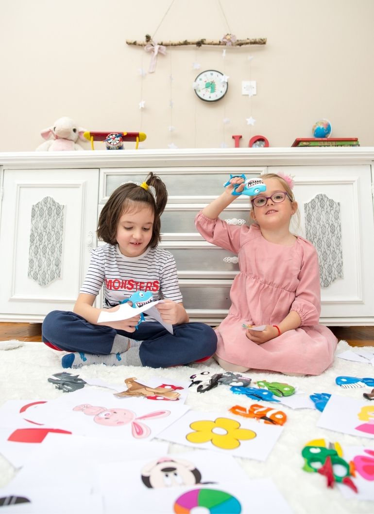 Simon and his friend cutting